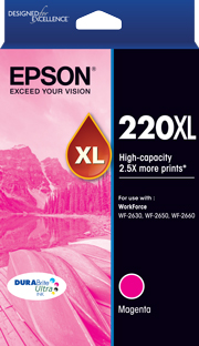 Epson WorkForce WF-2660 220XL x1 Magenta High Yield Gen.