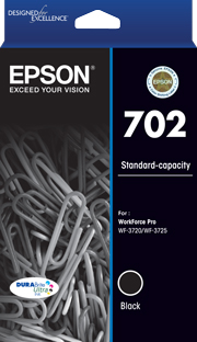 Epson WorkForce Pro WF-3720 702 x1 Black Standard Yield Gen.