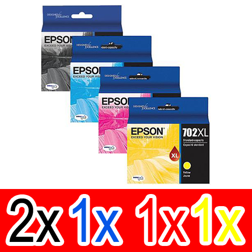 Epson WorkForce Pro WF-3720 (2BK,1C,1M,1Y) x5 High Yield Gen.