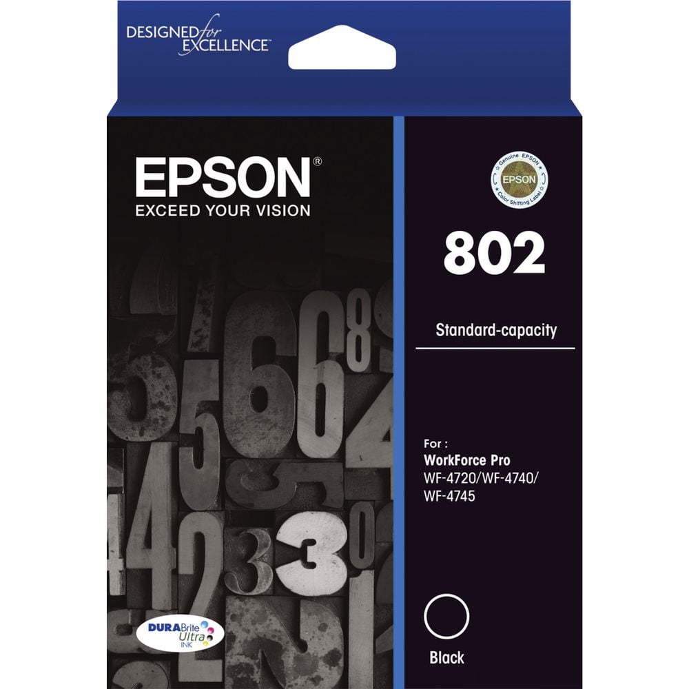 Epson WorkForce Pro WF-4720 802 x1 Black Standard Yield Gen.