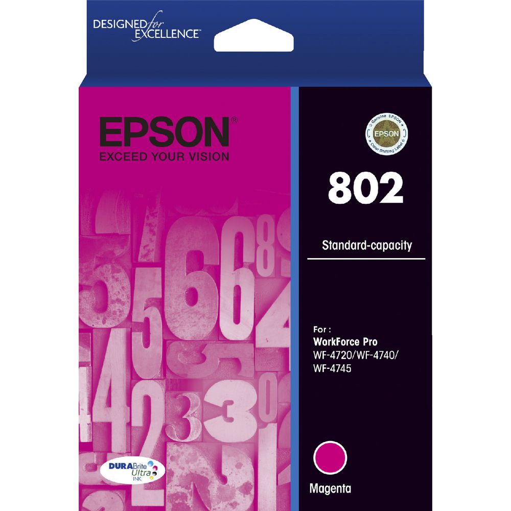 Epson WorkForce Pro WF-4720 802 x1 Magenta Standard Yield Gen.