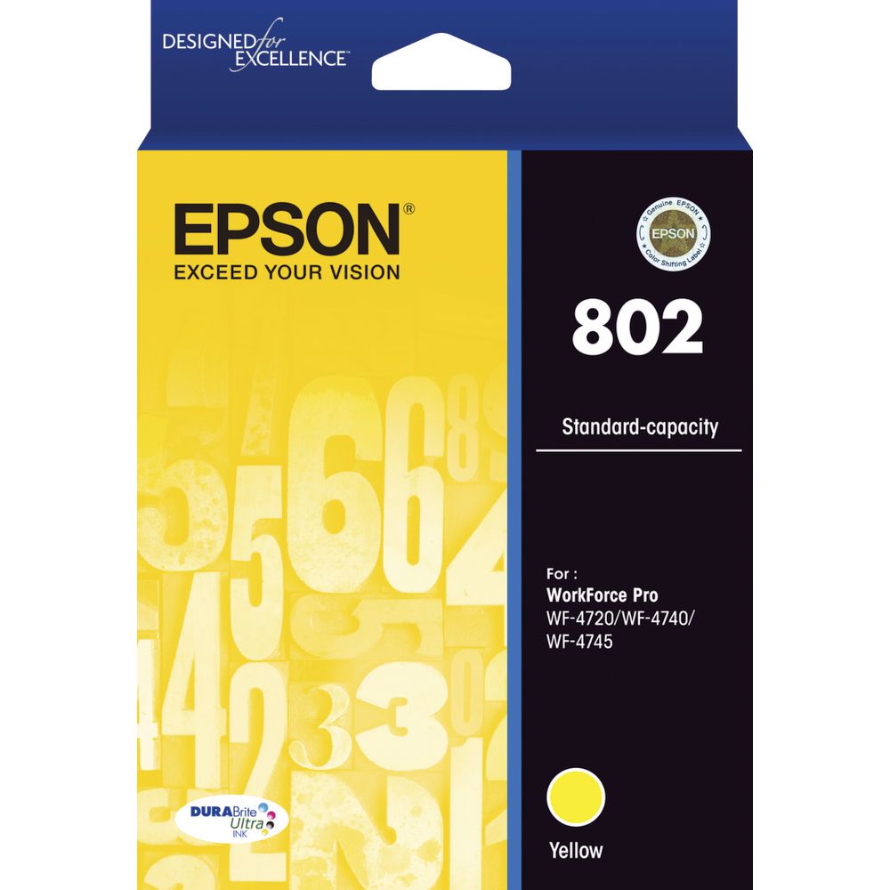 Epson WorkForce Pro WF-4720 802 x1 Yellow Standard Yield Gen.