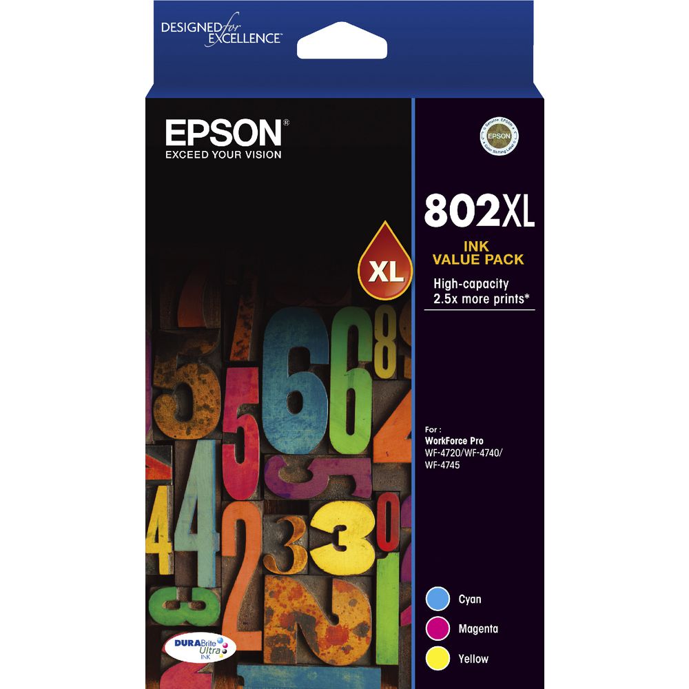 Epson WorkForce Pro WF-4720 802XL x1 High Yield Gen.