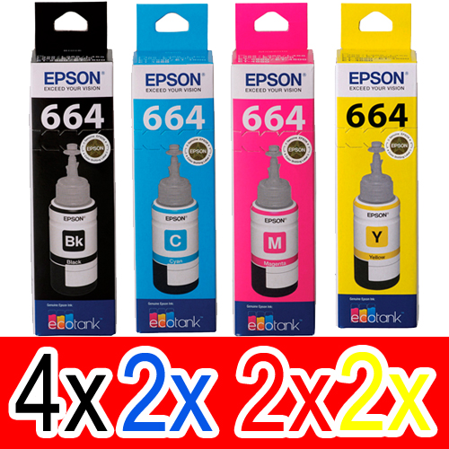 Epson WorkForce ET-4500 (4BK,2C,2M,2Y) x10 Gen.