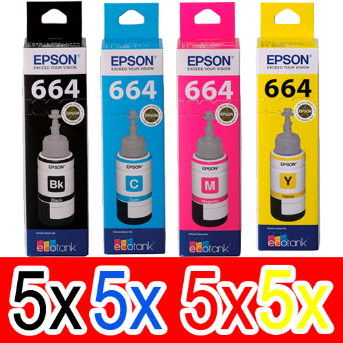 Epson WorkForce ET-4500 (5BK,5C,5M,5Y) x20 Gen.
