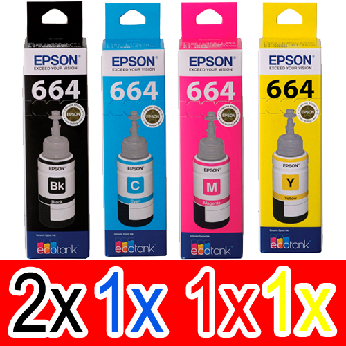 Epson WorkForce ET-4500 (2BK,1C,1M,1Y) x5 Gen.