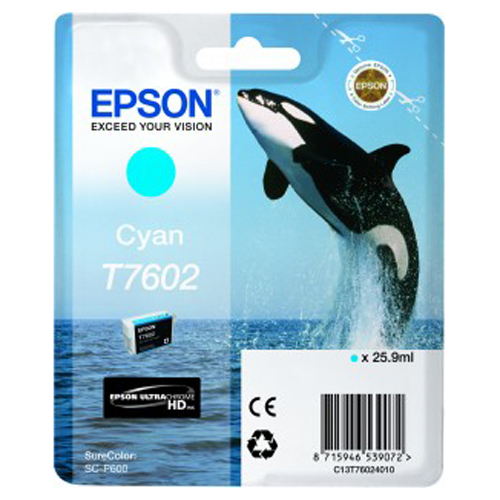 Epson SureColor SC-P600 T7602 x1 Cyan Gen.