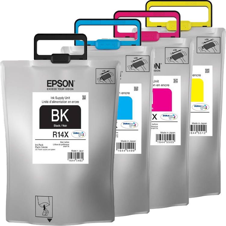 Epson WorkForce Pro WF-R5190 (1BK,1C,1M,1Y) x4 High Yield Gen.