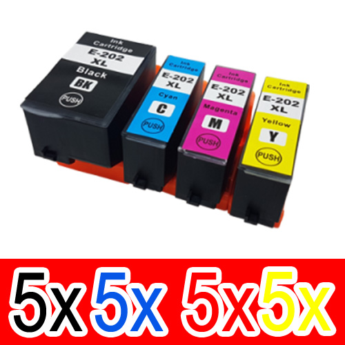 Epson WorkForce WF-2860 (5BK,5C,5M,5Y) x20 High Yield Comp.
