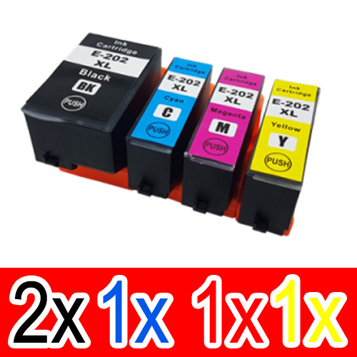 Epson WorkForce WF-2860 (2BK,1C,1M,1Y) x5 High Yield Comp.