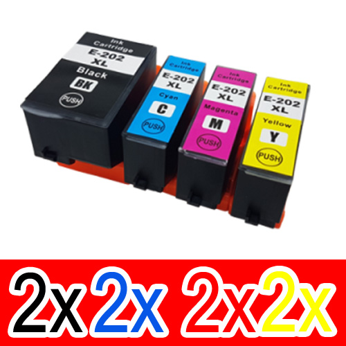 Epson WorkForce WF-2860 (2BK,2C,2M,2Y) x8 High Yield Comp.