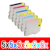 Epson Stylus Photo R310 (5BK,5C,5M,5Y,5LC,5LM) x30 Comp.