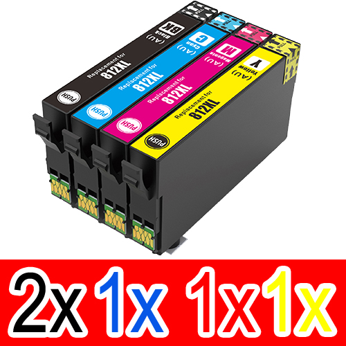 Epson WorkForce WF-7830 (2BK,1C,1M,1Y) x5 High Yield Comp.