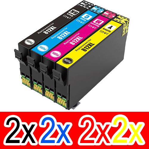 Epson WorkForce WF-7830 (2BK,2C,2M,2Y) x8 High Yield Comp.