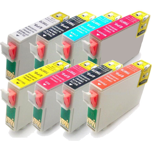 Epson Stylus Photo R1900 T0870 x8 Comp.