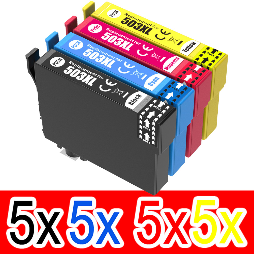 Epson WorkForce WF-2960 (5BK,5C,5M,5Y) x20 High Yield Comp.