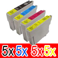 Epson Stylus Office TX600FW (5B,5C,5M,5Y) x20 Extra High Yield Comp.