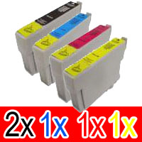 Epson Stylus Office TX600FW (2B,1C,1M,1Y) x5 Extra High Yield Comp.