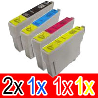 Epson Stylus T21 (2BK,1C,1M,1Y) x5 Comp.