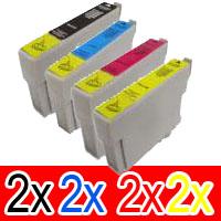 Epson Stylus T21 (2BK,2C,2M,2Y) x8 Comp.