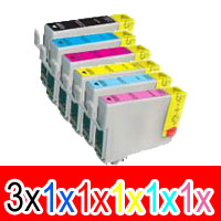 Epson Stylus T50 (3BK,1C,1M,1Y,1LC,1LM) x8 High Yield Comp.