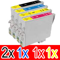 Epson WorkForce WF-3520 (2BK,1C,1M,1Y) x5 High Yield Comp.