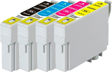 Epson WorkForce WF-2510 (1B,1C,1M,1Y) x4 High Yield Comp.