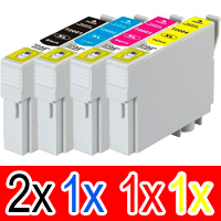 Epson WorkForce WF-2510 (2BK,1C,1M,1Y) x5 High Yield Comp.