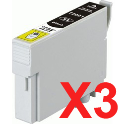 Epson WorkForce WF-2510 200XL x3 Black High Yield Comp.