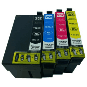 Epson WorkForce WF-3620 (1B,1C,1M,1Y) x4 High Yield Comp.