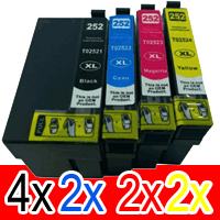 Epson WorkForce WF-3620 (4BK,2C,2M,2Y) x10 High Yield Comp.