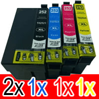Epson WorkForce WF-3620 (2BK,1C,1M,1Y) x5 High Yield Comp.