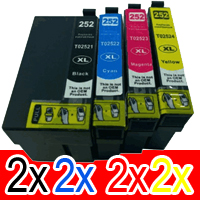 Epson WorkForce WF-3620 (2BK,2C,2M,2Y) x8 High Yield Comp.