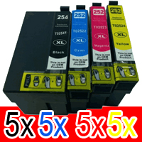 Epson WorkForce WF-3620 (5BK,5C,5M,5Y) x20 Extra High Yield Comp.