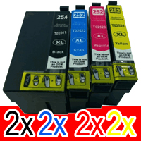 Epson WorkForce WF-3620 (2BK,2C,2M,2Y) x8 Extra High Yield Comp.