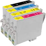 Epson WorkForce WF-2660 (1B,1C,1M,1Y) x4 High Yield Comp.