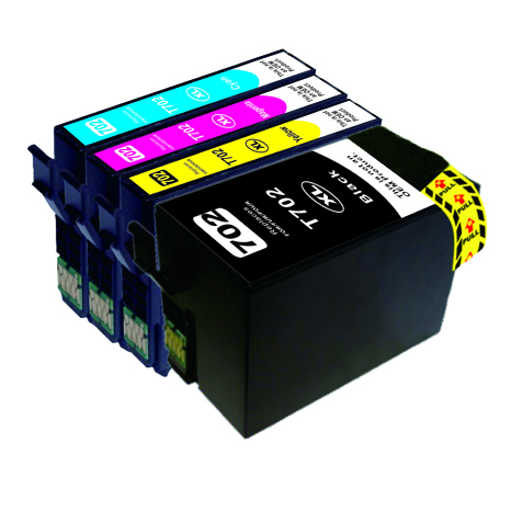 Epson WorkForce Pro WF-3720 (1B,1C,1M,1Y) x4 High Yield Comp.