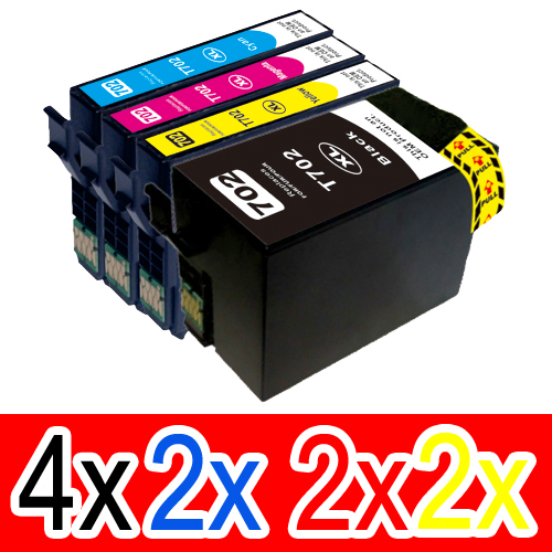 Epson WorkForce Pro WF-3720 (4BK,2C,2M,2Y) x10 High Yield Comp.