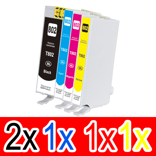 Epson WorkForce Pro WF-4720 (2BK,1C,1M,1Y) x5 High Yield Comp.