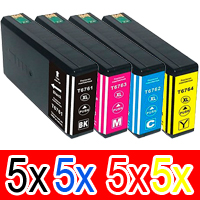 Epson WorkForce Pro WP-4530 (5BK,5C,5M,5Y) x20 High Yield Comp.