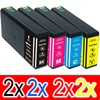 Epson WorkForce Pro WF-4630 (2BK,2C,2M,2Y) x8 High Yield Comp.
