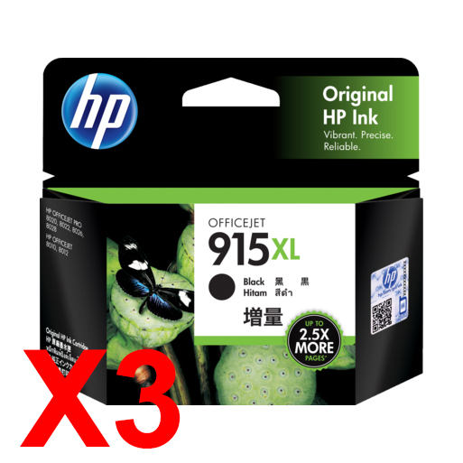 HP Officejet 8028 3YM22AA x3 Black Gen.