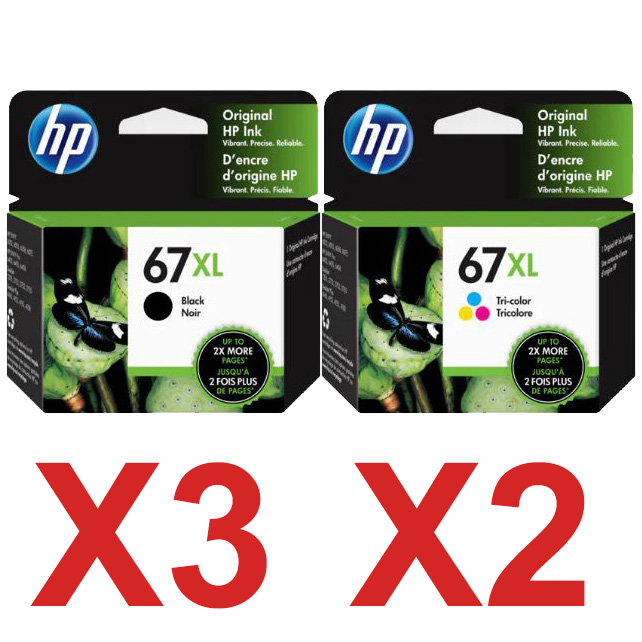 HP Deskjet 2721 (3BK,2C) x5 Black Gen.
