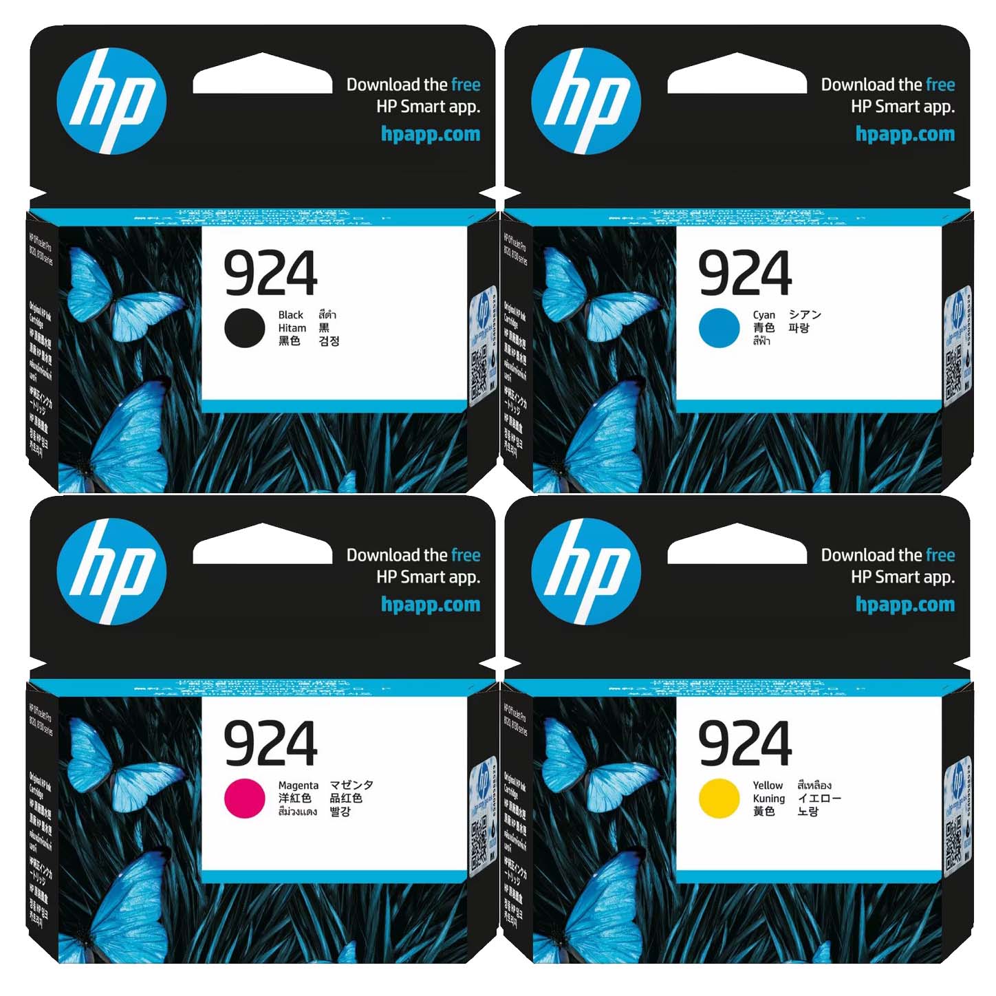 HP Officejet Pro 8130e (1BK,1C,1M,1Y) x4 Gen.