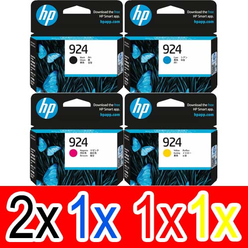 HP Officejet Pro 8130e (2BK,1C,1M,1Y) x5 Gen.