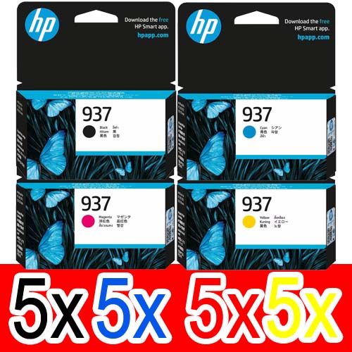 HP Officejet Pro 9720e (5BK,5C,5M,5Y) x20 Gen.