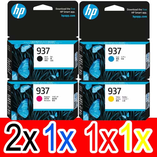 HP Officejet Pro 9720e (2BK,1C,1M,1Y) x5 Gen.
