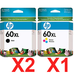 HP Deskjet D5563 (2BK,1C) x3 Black Gen.