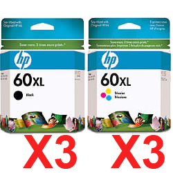 HP Deskjet D5563 (3BK,3C) x6 Black Gen.