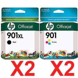 HP Officejet J4580 (2BK,2C) x4 Black Gen.